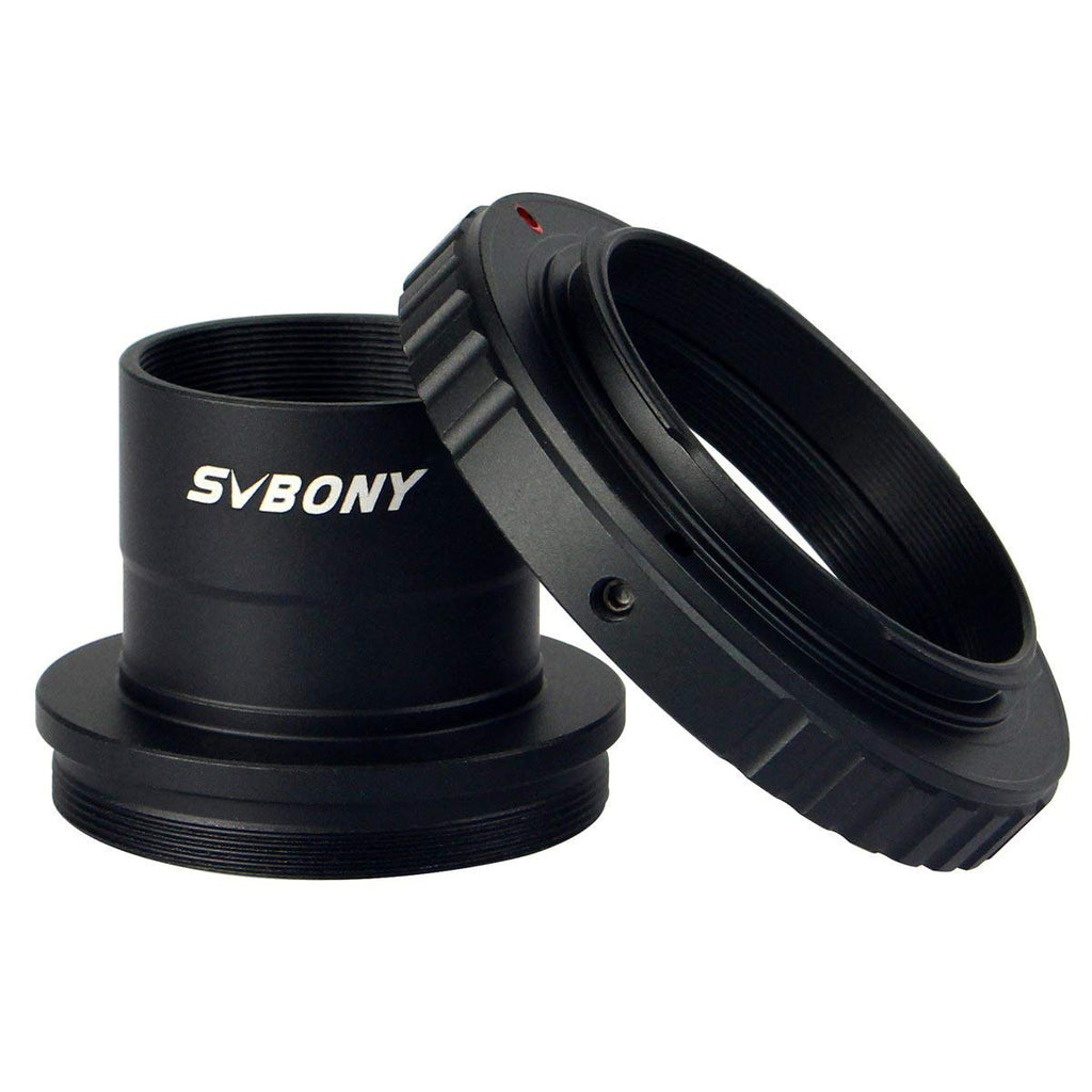 SVBONY T Adapter and T2 T Ring Adapter 1.25 inch Telescope Accessory Compatible for Nikon Camera and Telescope