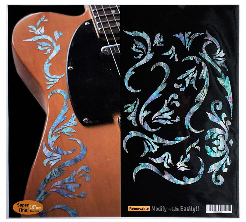 Inlay Sticker Decals for Guitar Bass - Bob Weir's Cowboy Fancy -Mix