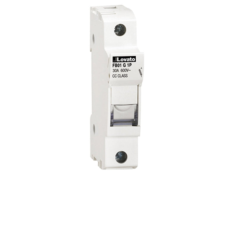 ASI AFB01G1P DIN Rail Mounted Class CC Fuse Holder, UL, 1 Pole, 18 to 8 AWG, 30 Amp, 600V