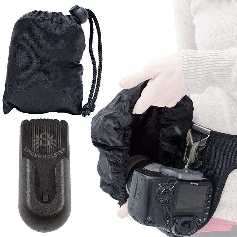 [AUSTRALIA] - Spider Holster - SpiderMonkey Large Rain Cover - Self Locking Belt Accessory Clip with self-contained Waterproof Cover to Protect Your Gear from The Elements! 