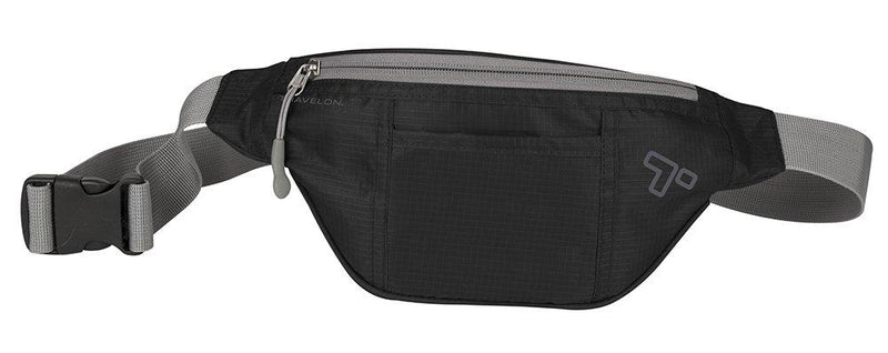 Travelon Top Zip Waist-Pack, Black, One Size