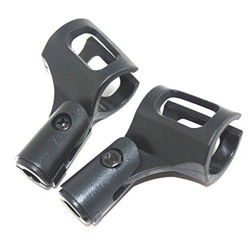 LONKER Soft Plastic Microphone Clip Holder 2 pcs Wireless Microphone Clip (2 Pieces)