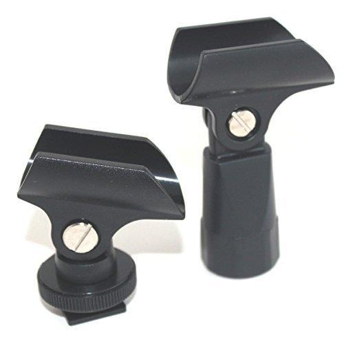 [AUSTRALIA] - Camera Microphone Universal Clips Mount By Lonker Replacement Holder for Shotgun Mics Condenser Long Microphones 