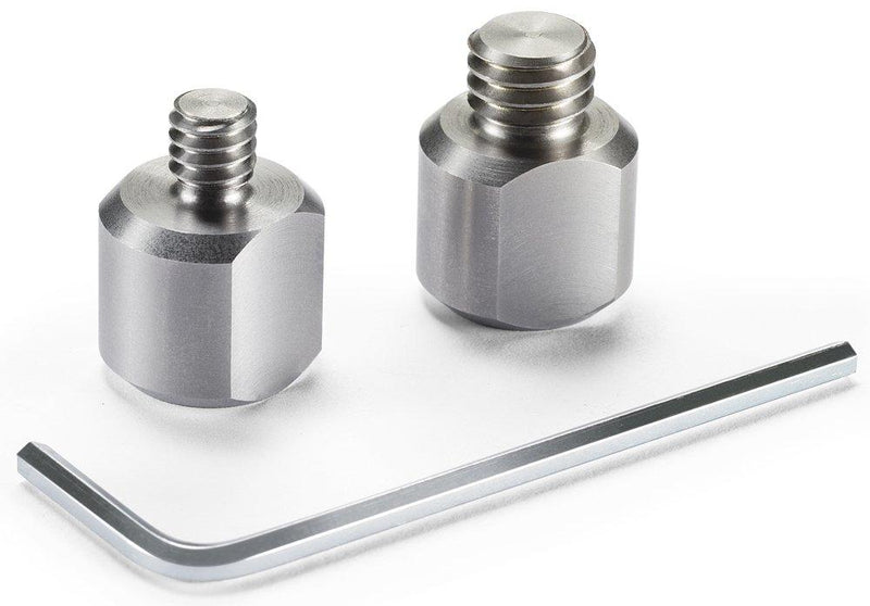 [AUSTRALIA] - Manfrotto 244ADPT3814 3/8-Inch and 1/4-Inch Adapters (Silver) 