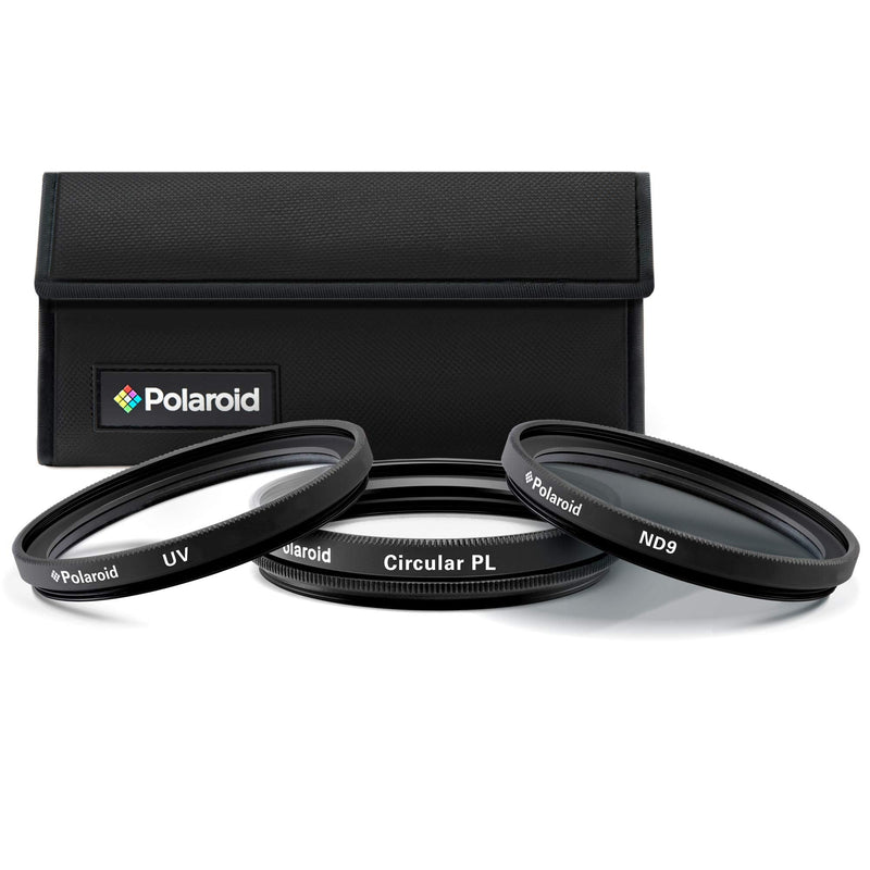 Polaroid Optics 40.5mm 3-Piece Filter Kit Set [UV,CPL, Neutral Density] includes Nylon Carry Case – Compatible w/ All Popular Camera Lens Models.