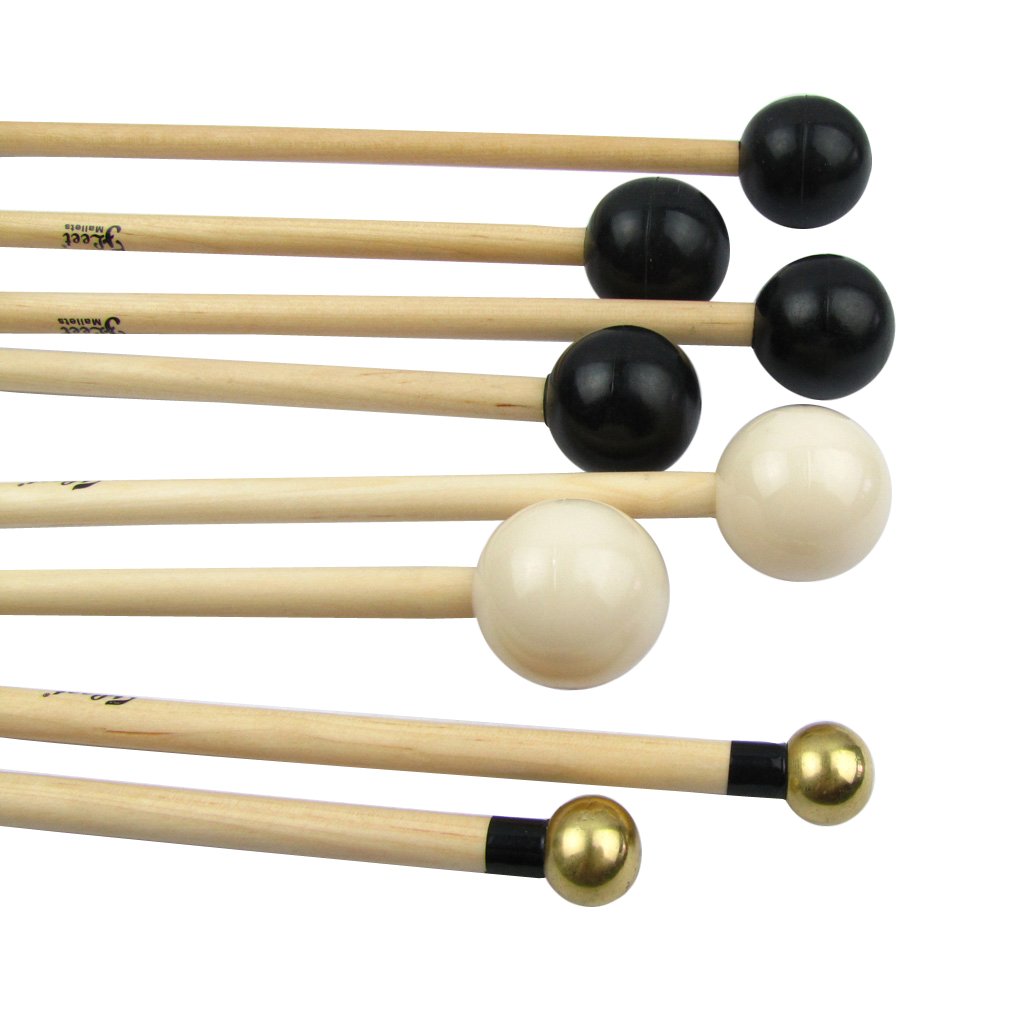 IKN Xylophone Bells Mallets/Sticks with Different Hard,Set of 4 Pairs Mixed