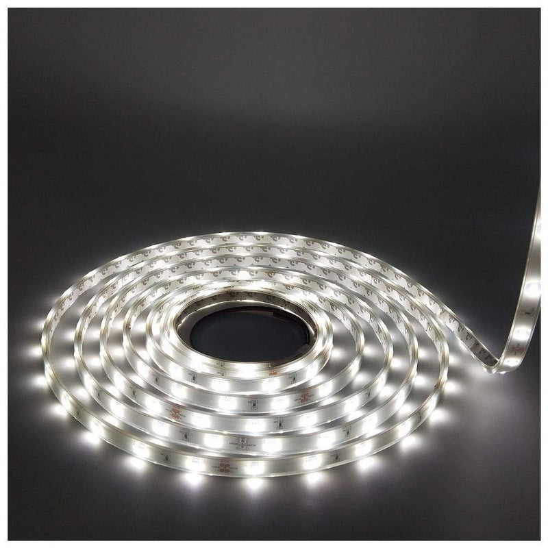 [AUSTRALIA] - LEDMY Flexible Led Strip Lights, Strip Lights, DC 24V 12W SMD3528 150LEDs IP68 Waterproof Under Cabinet Lights Cool White 6000K 5Meter/ 16.4Feet, led Tape Lights Using for Homes, Kitchen Decortation 