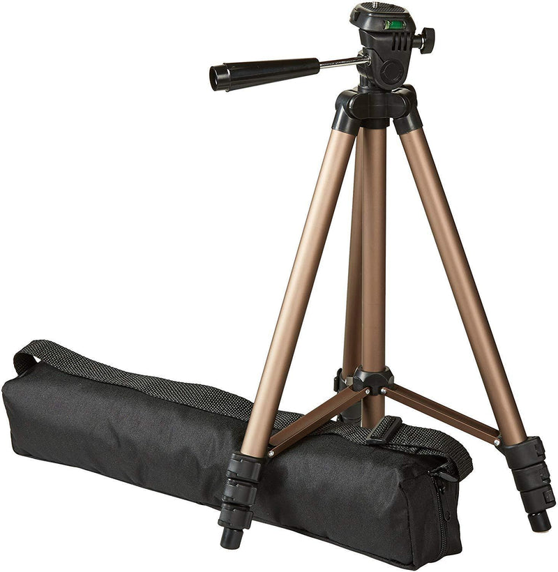 Amazon Basics Lightweight Camera Mount Tripod Stand With Bag - 16.5 - 50 Inches 50-Inch Tripod 1-Pack