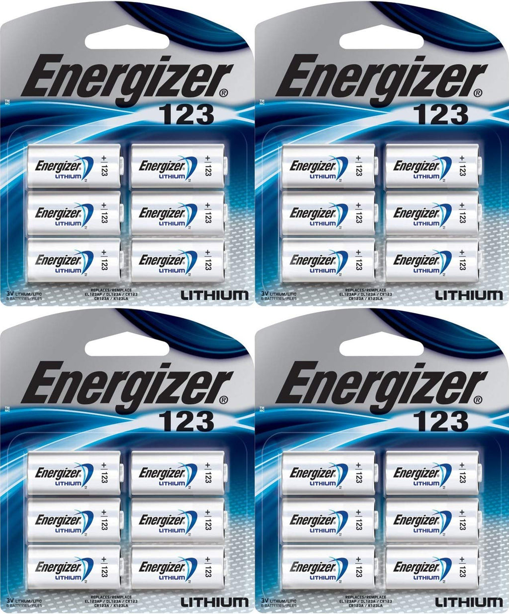 Energizer Photo Battery 123, 24 Batteries Pack of 24 Batteries Total