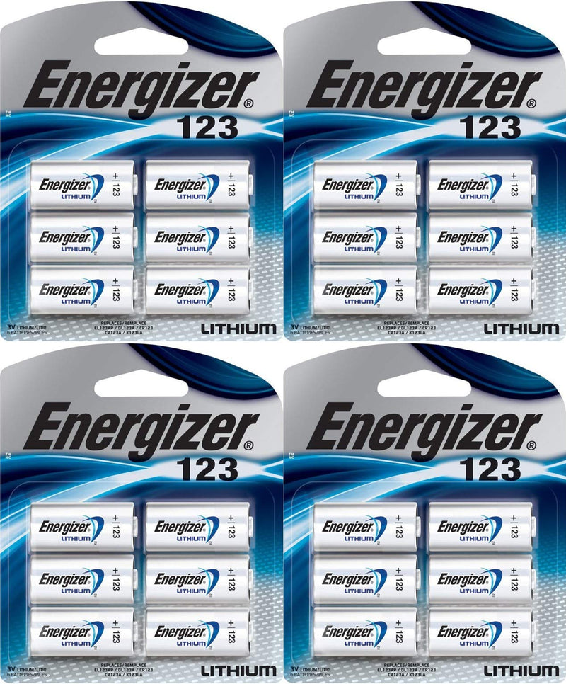 Energizer Photo Battery 123, 24 Batteries Pack of 24 Batteries Total