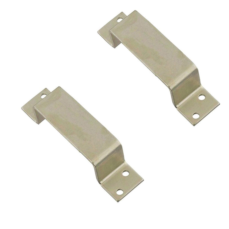 National Mfg. N235291 Closed Bar Holder For Use With 2x4 For doors, Zinc, Pack Of 2
