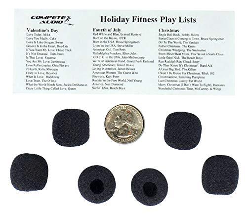 [AUSTRALIA] - Compete Audio Small Microphone Windscreens (Microphone Covers) 6-Pack Headset/Lapel (Lavalier) Fitness Instructor/Gamer Pack Black 
