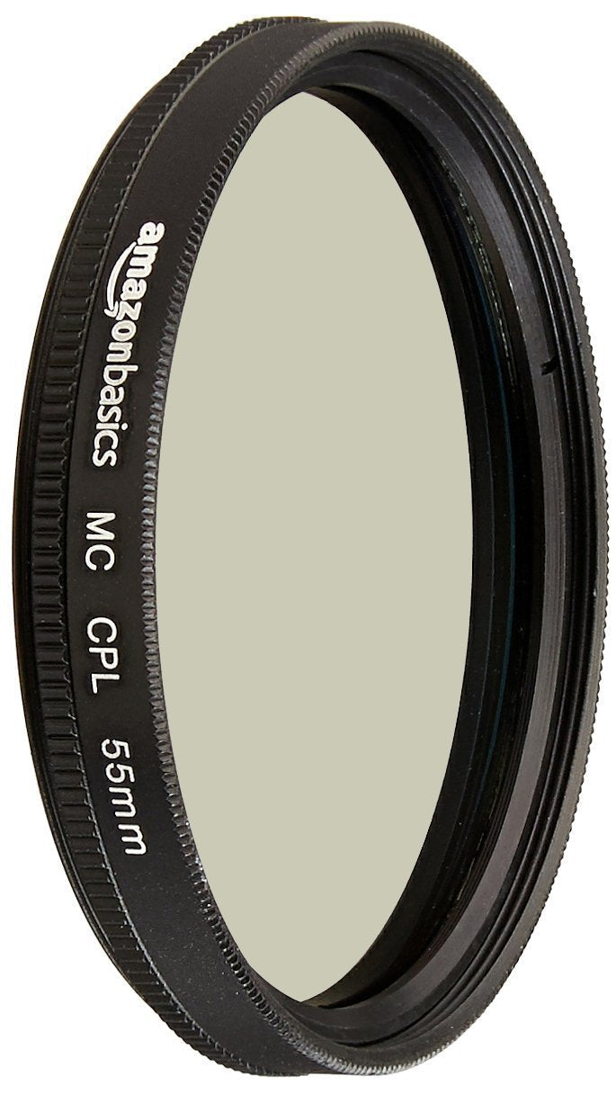 Amazon Basics Circular Polarizer Camera Lens Filter - 55 mm