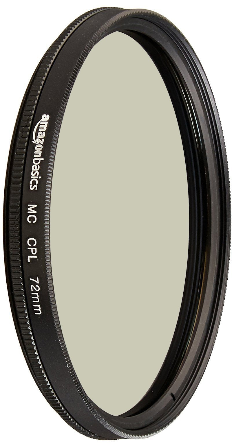 Amazon Basics Circular Polarizer Camera Lens Filter - 72 mm