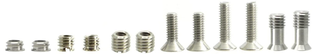 Tripod Screw & Bushing Assortment 1/4" 3/8" ideal for Clamp Replacement Steel Desmond
