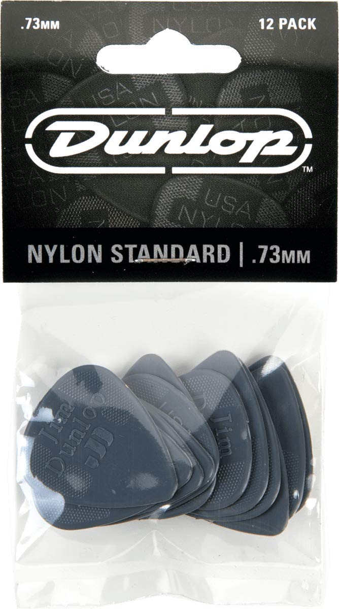 Dunlop 44P.73 Nylon Standard, Medium Gray, .73mm, 12/Player's Pack