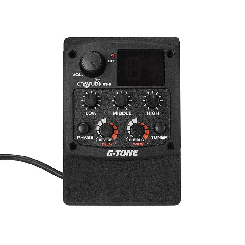 [AUSTRALIA] - Andoer G-Tone GT-6 Acoustic Guitar Preamp Piezo Pickup 3-Band EQ Equalizer LCD Tuner 