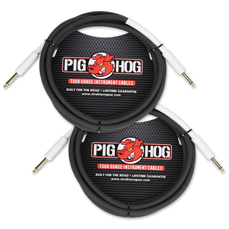 [AUSTRALIA] - Pig Hog PH10 10' Instrument Cable Dual Pack 