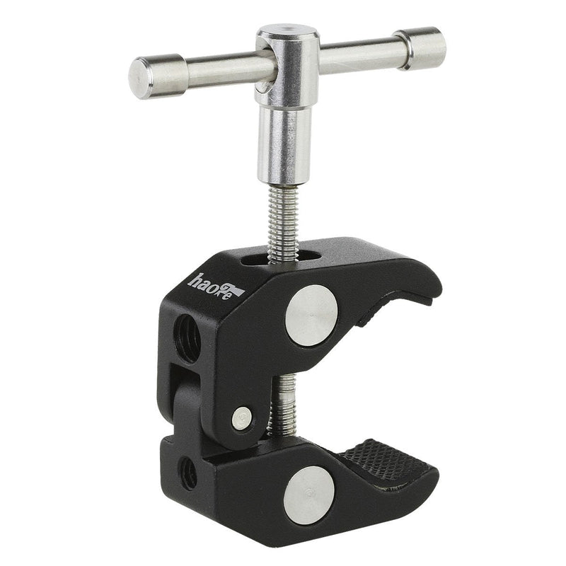 [AUSTRALIA] - Haoge Large Super Clamp with 1/4" 3/8" Screw Thread for LCD Monitor DSLR Camera DV Tripod Clip-02 