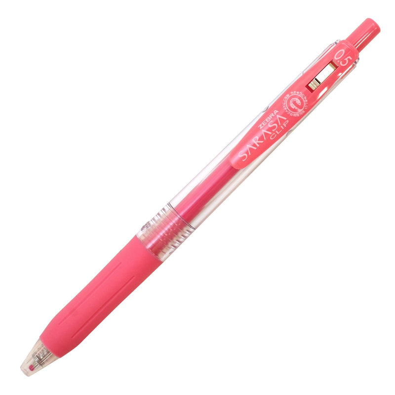 Zebra Sarasa Clip 0.5mm Ballpoint Pen, Milk Red (JJ15-MKR)
