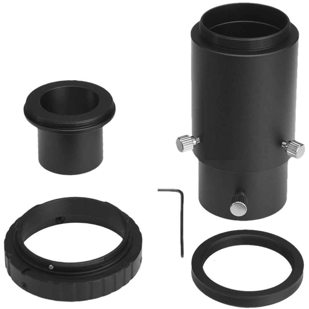 Gosky Deluxe Telescope Camera Adapter Kit Compatible with Canon EOS/Rebel DSLR - Prime Focus and Variable Projection Eyepiece Photography - Fits Standard 1.25" Telescopes - Accepts 1.25" Eyepieces