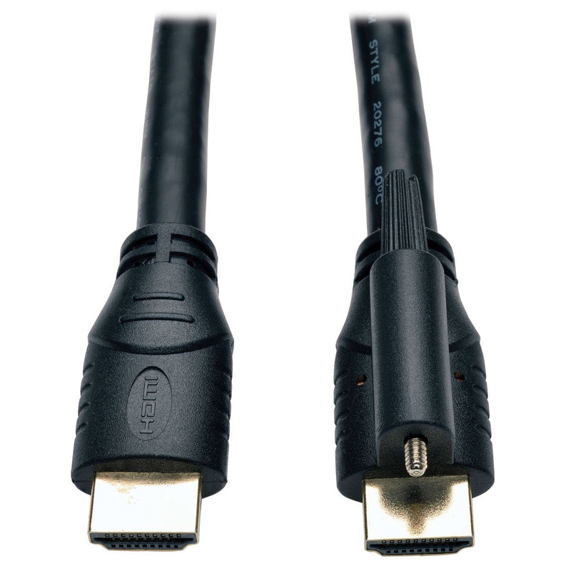 Tripp Lite High Speed HDMI Cable with Ethernet and Locking Connector, Ultra HD 4K x 2K, 24AWG (M/M), 6-ft. (P569-006-LOCK) , Black 6-ft.