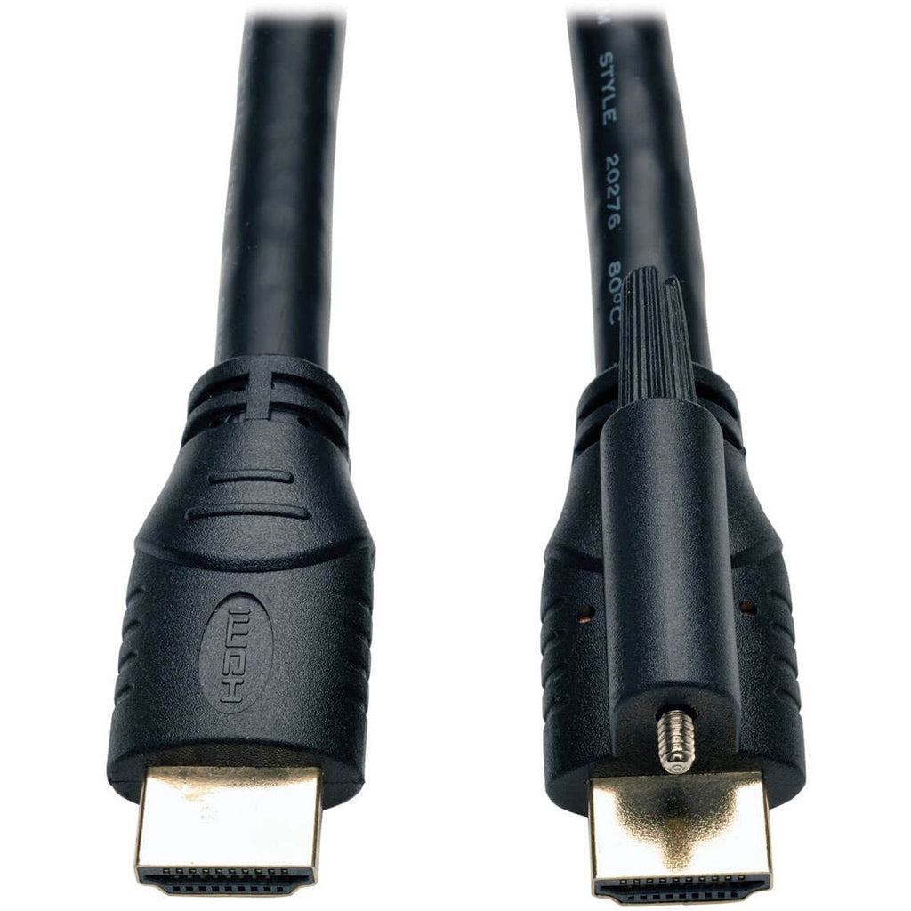 Tripp Lite High Speed HDMI Cable with Ethernet and Locking Connector, Ultra HD 4K x 2K, 24AWG (M/M), 10-ft. (P569-010-LOCK) 10-ft.