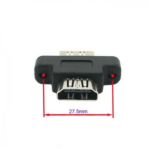 HDMI Female To HDMI 1.4 Female Extension Extender Coupler Adapter with Panel Mount Holes CableCC