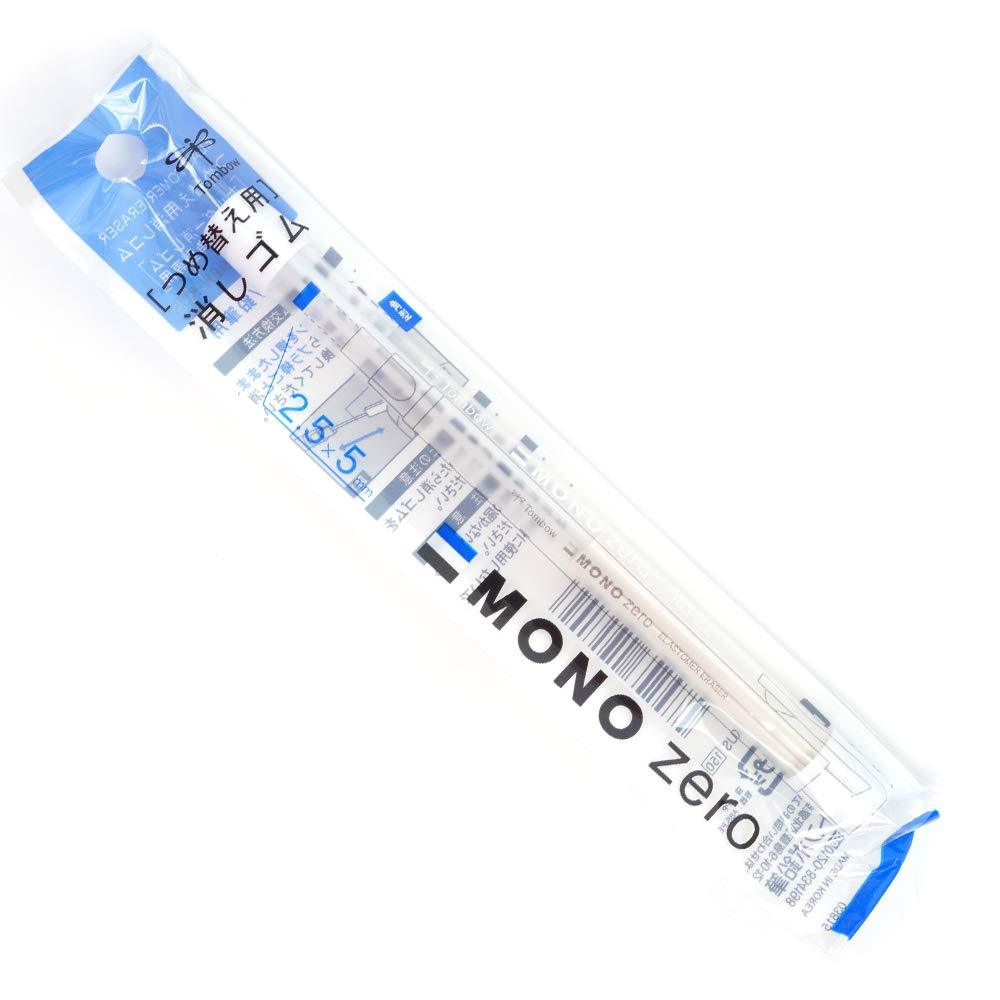 Tombow MONO Zero Pen-Style Eraser Refill Square Tip 5pack 10refills