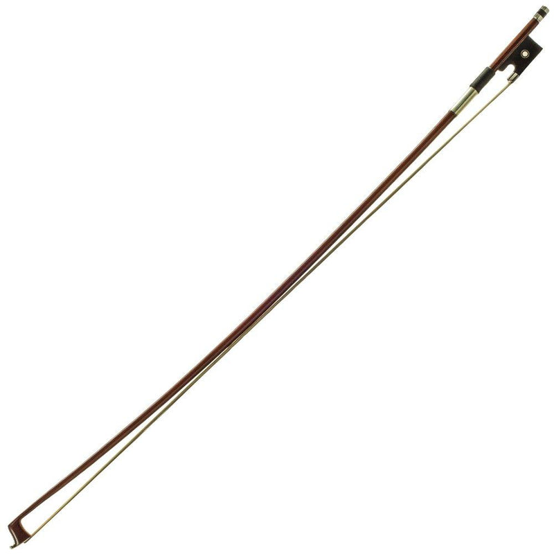 PAITITI 1/8 Size Violin Bow Round Stick Brazil Wood Mongolian Horsehair Natural-Brazilwood