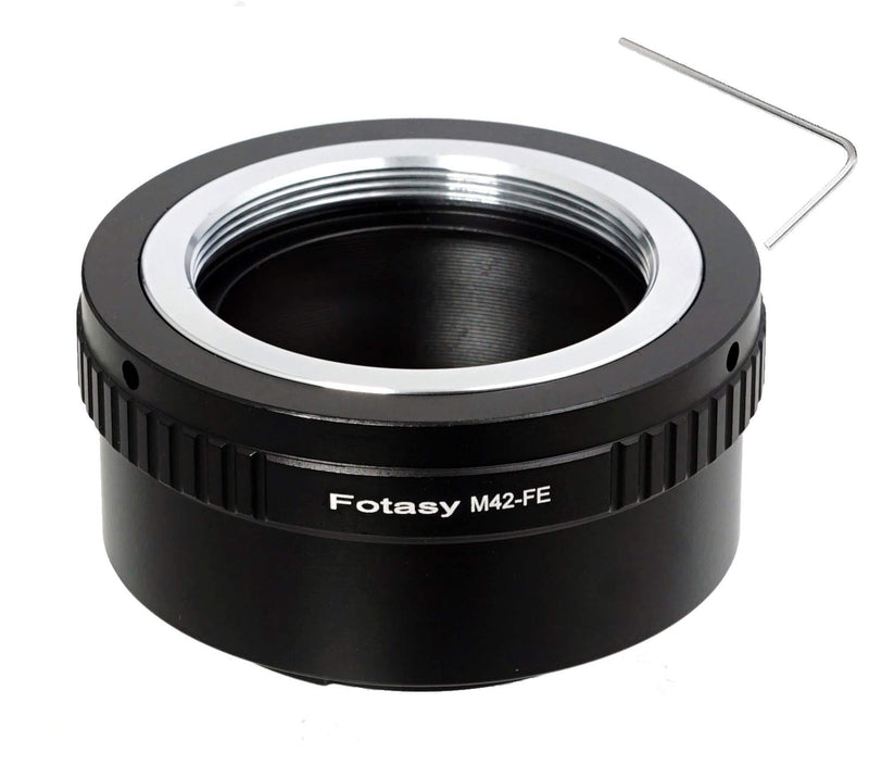 Fotasy Copper Adjustable M42 Lens to Sony FE Adapter, 42mm Screw Mount Lens to E Mount, fits Sony a7 a7 II a7 III a7R a7R II a7R III a7S a7S II a7S III a9 a7R IV a6600 a6500 a6400 a6300 a6100 a6000