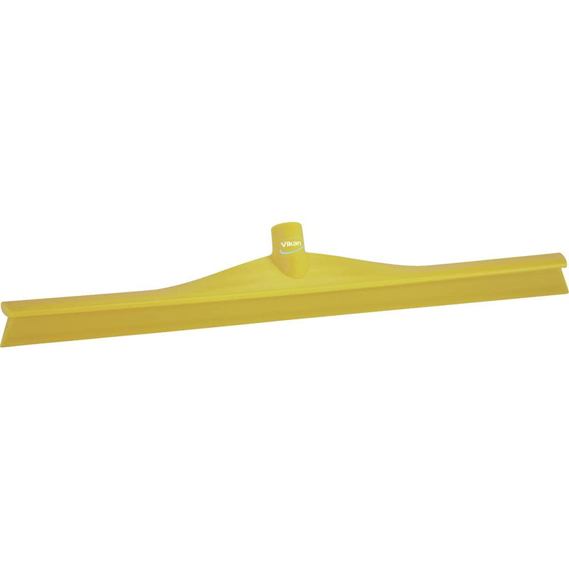Vikan 71606 Rubber Polypropylene Frame Single Blade Squeegee, 24", Yellow 7160