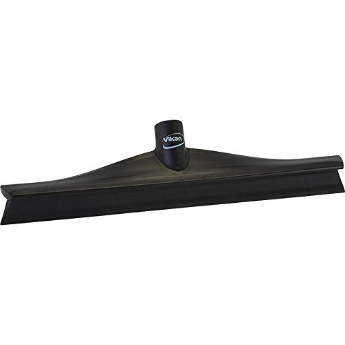 Vikan 71409 Rubber Polypropylene Frame Single Blade Squeegee, 16", Black 7140