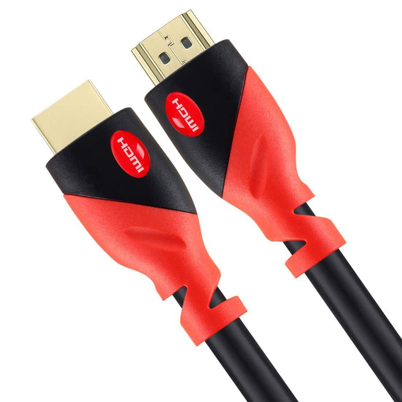 HDMI Cable 4K / HDMI Cord 6ft - Ultra HD 4K Ready HDMI 2.0 (4K@60Hz 4:4:4) - High Speed 18Gbps - 28AWG Cord-Ethernet /3D / HDR/ARC/CEC/HDCP 2.2 / CL3 by Farstrider 6 Feet Red