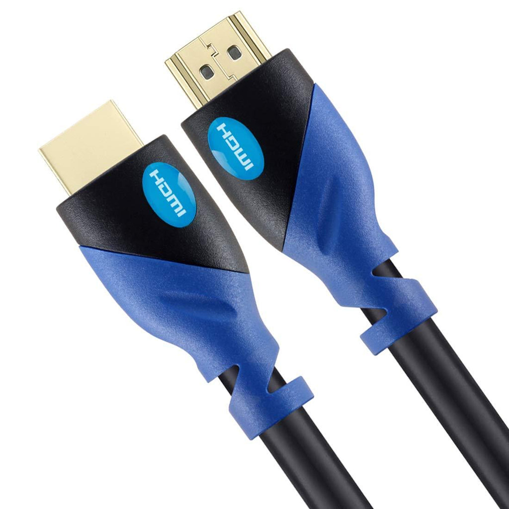 HDMI Cable 4K / HDMI Cord 25ft - Ultra HD 4K Ready HDMI 2.0 (4K@60Hz 4:4:4) - High Speed 18Gbps - 26AWG Cord-Ethernet /3D / ARC/CEC/HDCP 2.2 / CL3 by Farstrider 25 Feet Blue