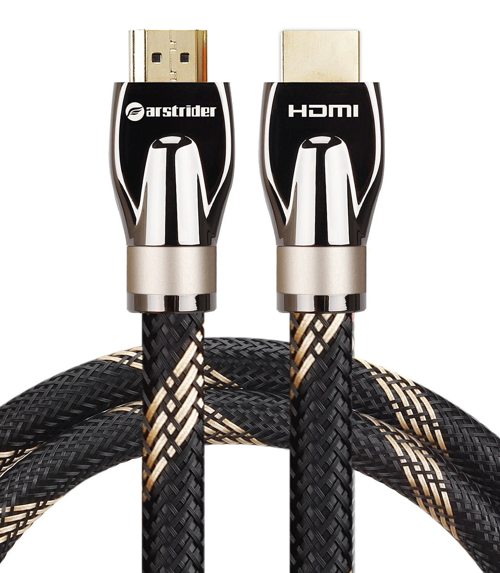 4K HDMI Cable/HDMI Cord 3ft - Ultra HD 4K Ready HDMI 2.0 (4K@60Hz 4:4:4) - High Speed 18Gbps - 28AWG Braided Cord-Ethernet/3D/HDR/ARC/CEC/HDCP 2.2/CL3 by Farstrider 3 Feet Yellow