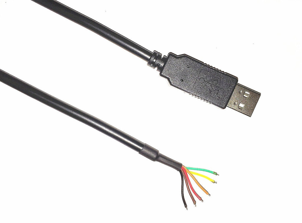 EZSync FTDI chip USB to 3.3v TTL UART Serial Cable, Wire end, 1.5m, TTL-232R-3V3-WE Compatible, EZsync006