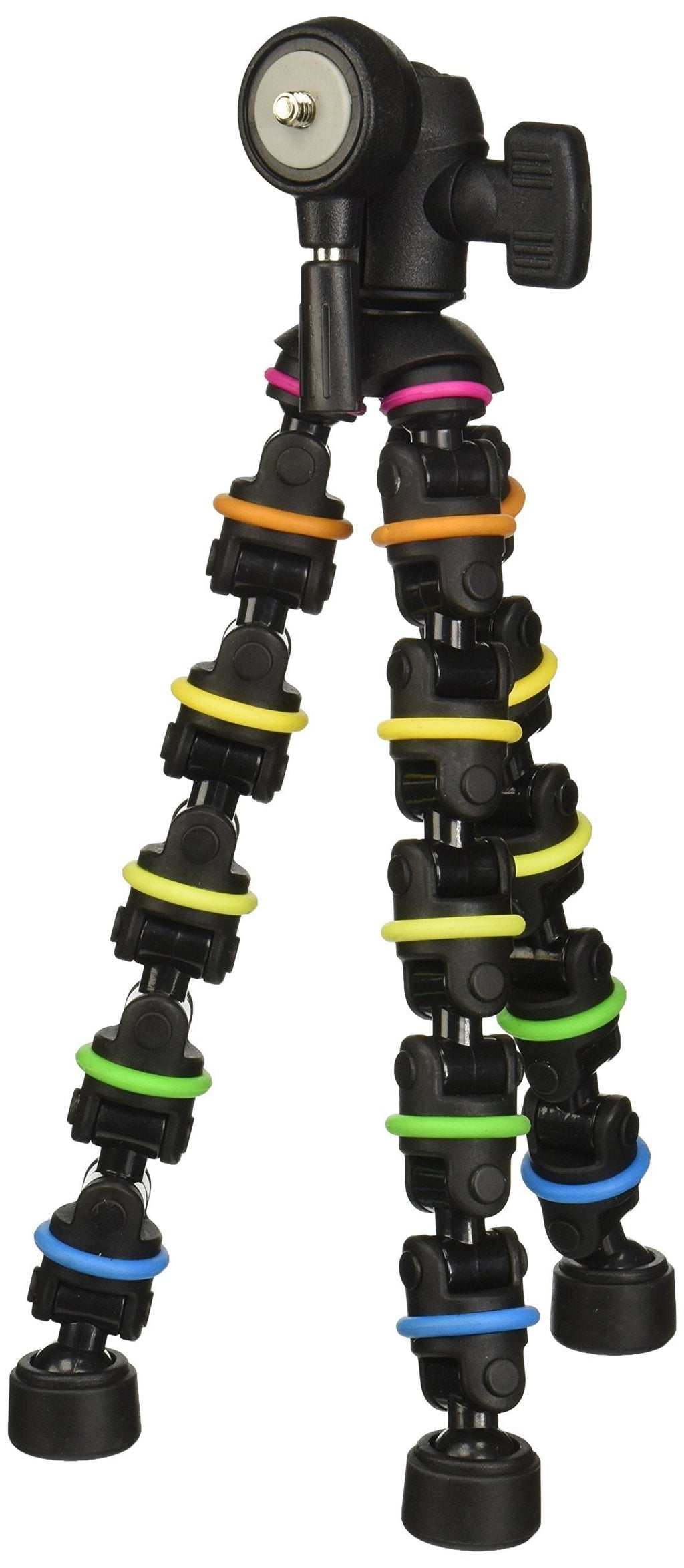 Polaroid Snap and Wrap Flexi Color Tripod with 360° Rotating Ball Head - Flexible Vertebrae-Like Legs & Rubberized Feet for Endless Conforming Ability & Sure Grip