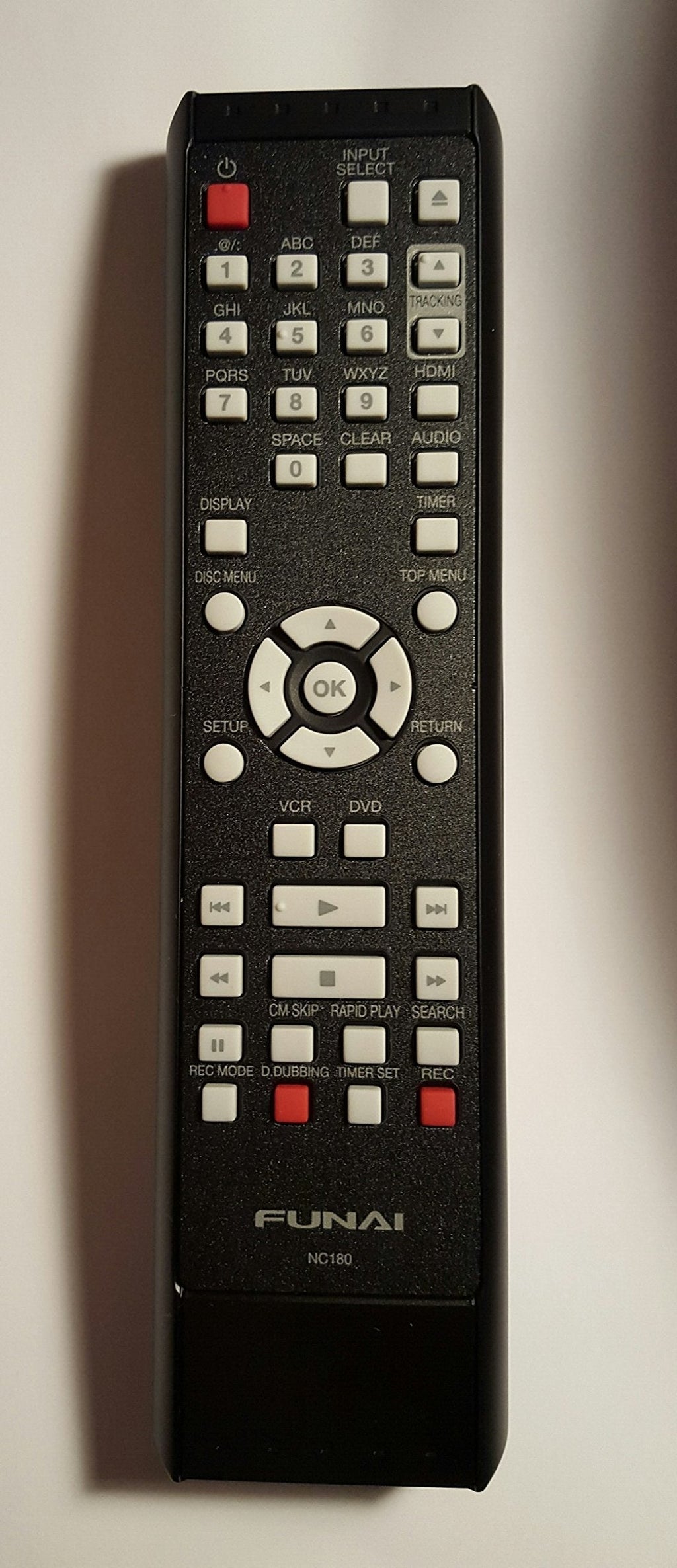 NC180UH Funai - Symphonic DVD/VCR Remote Control