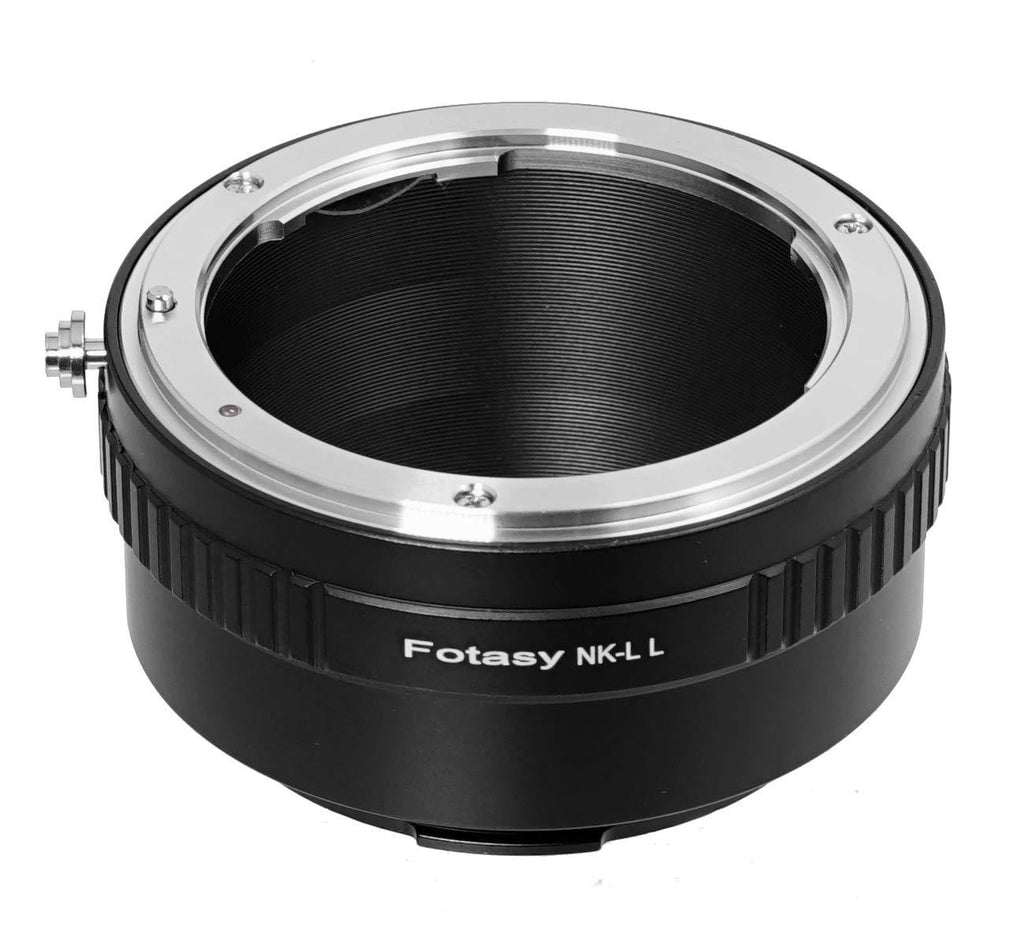 Fotasy Manual Nikon F Lens to Leica L Adapter, F-Mount Leica T SL Adapter, Nikon Panasonic S, Nikon F Sigma L, fits Leica SL2 SL TL2 TL Leica T & Panasonic Lumix S1 S1H S1R, Sigma fp Nikon - Leica L