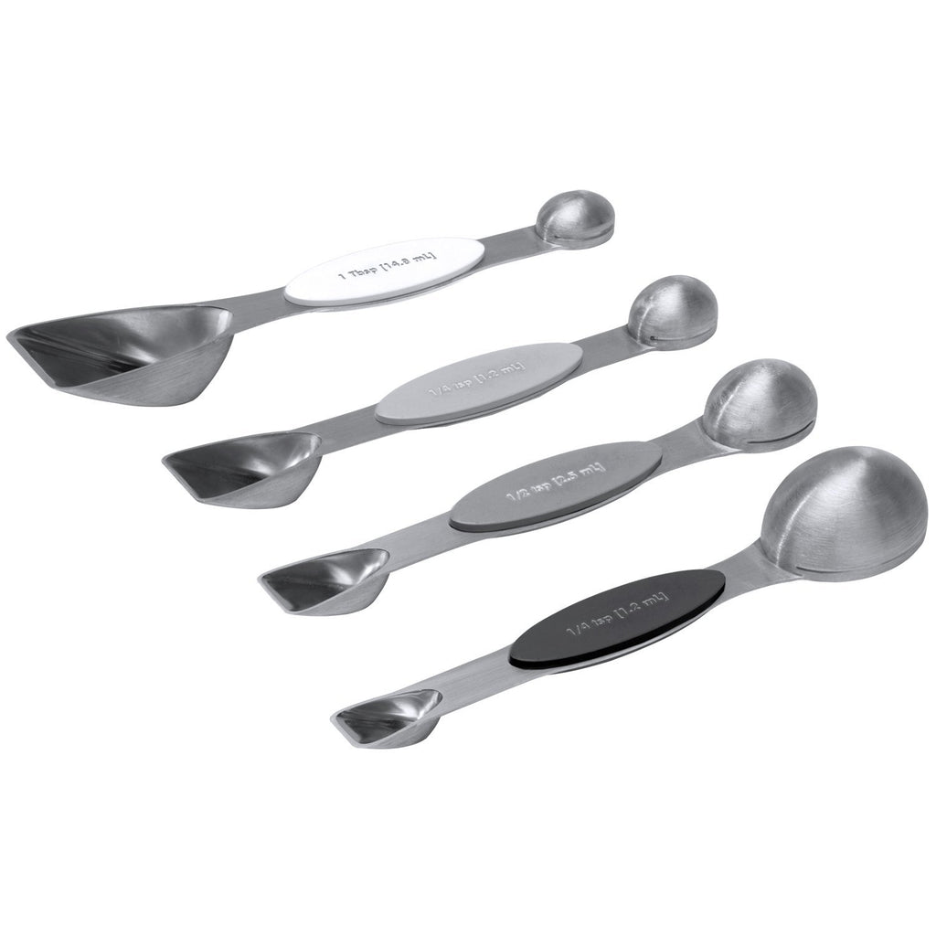 Amco Measuring Spoons, Assorted, Silver