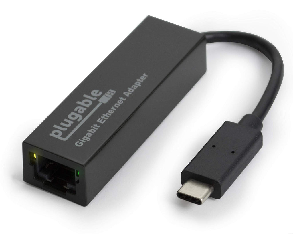 Plugable USB C Ethernet Adapter, Fast and Reliable Gigabit Connection, Compatible with Windows 10, 8.1, 7, Linux, Chrome OS, Dell XPS, HP, Lenovo
