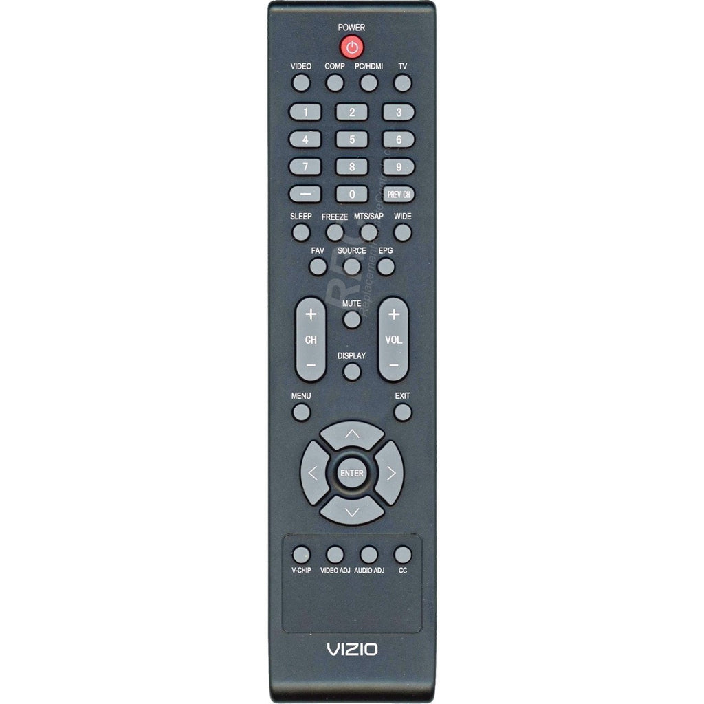 VIZIO VR6 TV Remote Control 098GRABD3NEVZC for Models: VS370 VS370E