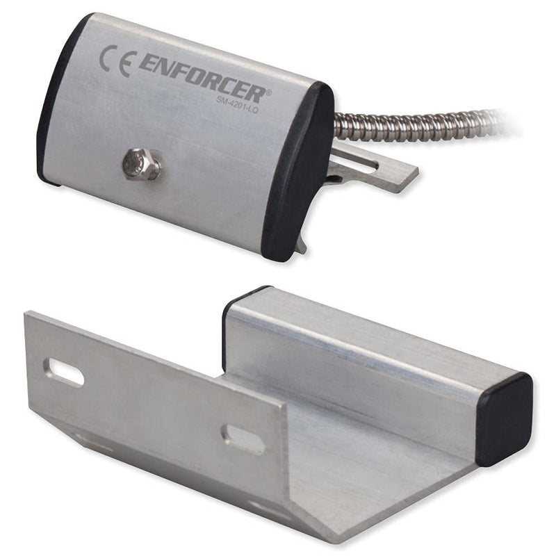 [AUSTRALIA] - Seco-Larm SM-4201-LQ Track-Mount Overhead Door Magnetic Contact Switch, Rugged Aluminum Housing, 36" Wire Leads, For Closed Loop Circuits, 3" Gap, Weatherproof, Mounting Bracket Included 