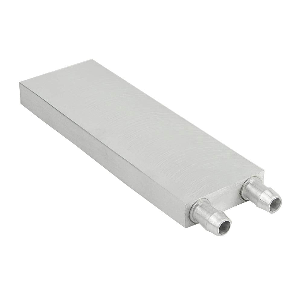 BXQINLENX Aluminum Water Cooling Block for CPU Graphics Radiator Heatsink 40x 120(White)