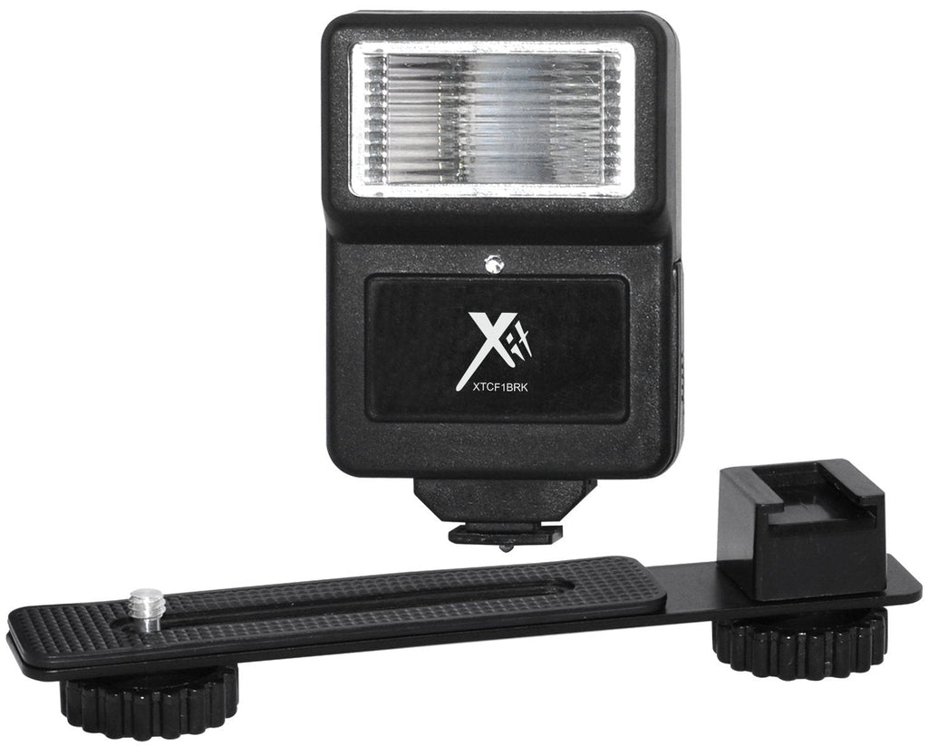 Xit XTCF1BRK Digital Slave Flash with Bracket for Digital/SLR/DSLR Camera (Black)