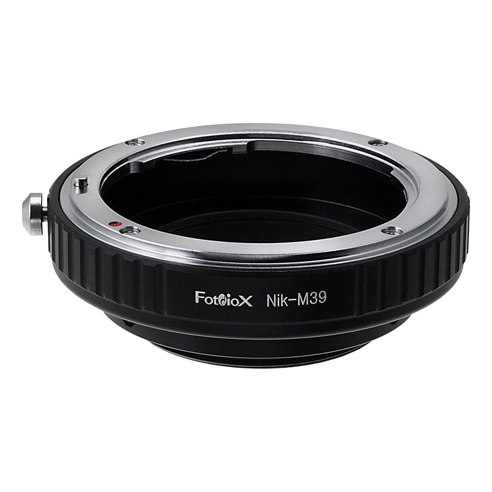 Lens Mount Adapter - Nikon F Lens to M39 (39mm x1 Screw Mount) Cameras; fits 1932, Leica Standard, Leica II, and Leica III with 39mm Screw Mount, Voigtländer Bessa