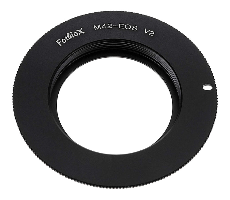 Fotodiox Lens Mount Adapter - M42 Type 2 Screw Mount SLR Lens to Canon EOS (EF, EF-S) Mount SLR Camera Body Standard Single