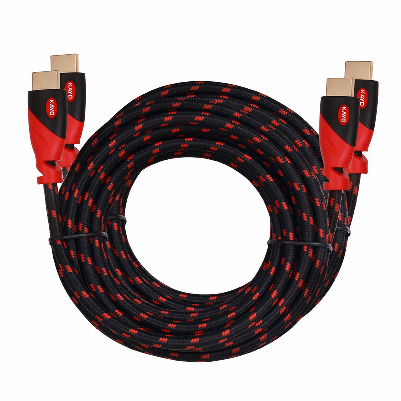4K HDMI Cable,KAYO High Speed HDMI2.0 Cable CL3 Rated(in-Wall Installation) Cord Supports Full 4K@60Hz,UHD,3D,2160p,1080p,Ethernet,ARC,Blu-Ray,PS3,PS4,Xbox,Free Cable Tie (15FT -2PK) 15FT -2PK