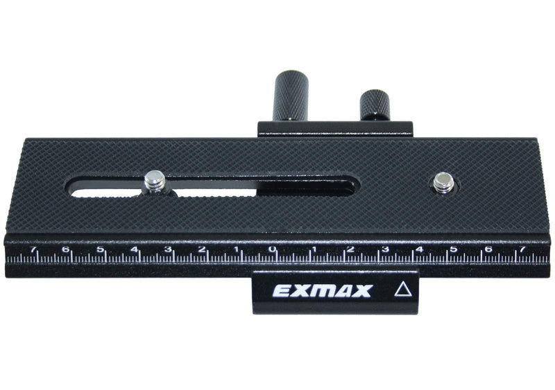 EXMAX® 16cm 2 Way Macro Shot Focusing Focus Rail Slider/Close-up Shooting 1/4 Quick Screw Release Mount Camera Flash Support Plate